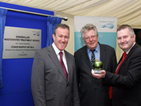 Regional Development Minister Conor Murphy, MP, MLA, with Laurence MacKenzie, Chief Executive NI Water and Stephen Huggett, Chairman Fermanagh District Council. | NI Water News